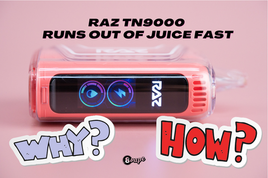 raz tn 9000 runs out of juice so fast