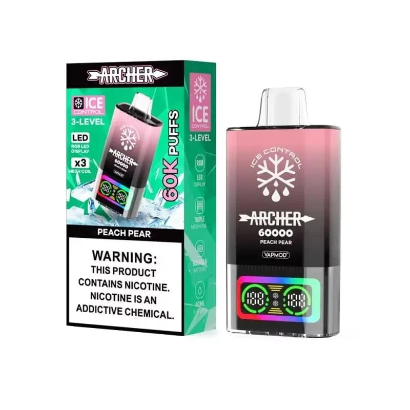 Archer Disposable Vape Peach Pear Archer 60K Ice Control Disposable Vape (5%, 60000 Puffs)