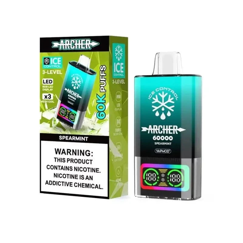 Archer Disposable Vape Spearmint Archer 60K Ice Control Disposable Vape (5%, 60000 Puffs)