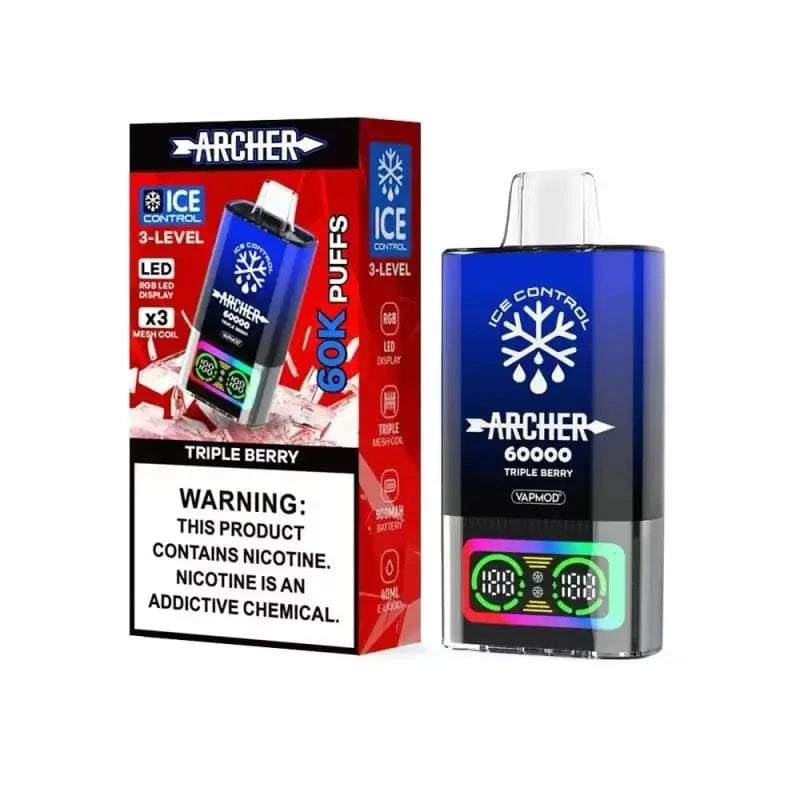 Archer Disposable Vape Triple Berry Archer 60K Ice Control Disposable Vape (5%, 60000 Puffs)