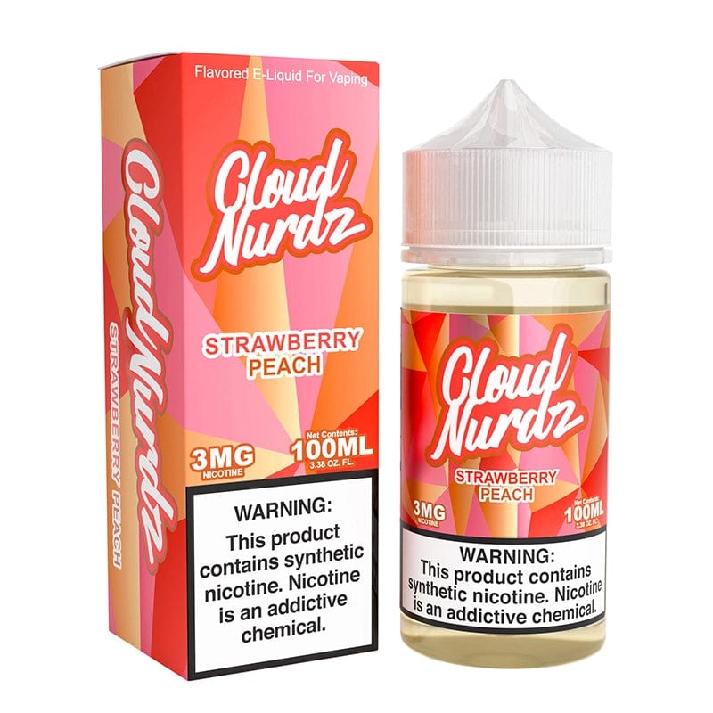Cloud Nurdz Juice 3mg Cloud Nurdz Strawberry Peach Synthetic Vape Juice 100ml