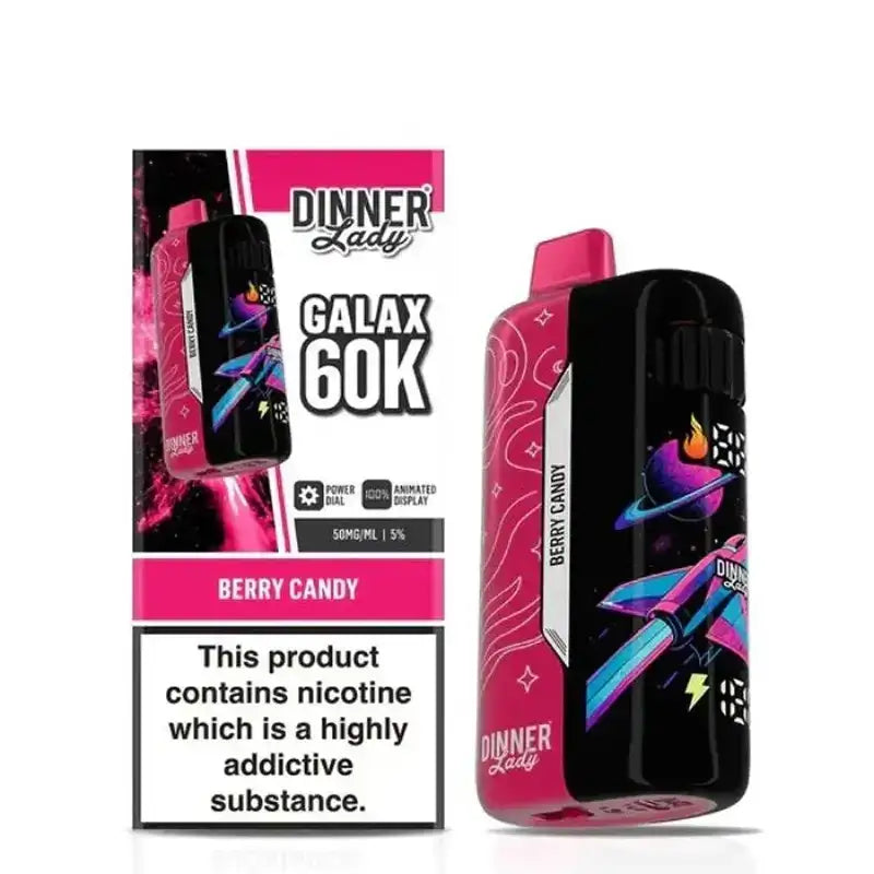 Dinner Lady Disposable Vape Berry Candy Dinner Lady 60K Disposable Vape (5%, 60000 Puffs)