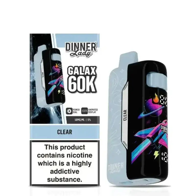 Dinner Lady Disposable Vape Clear Dinner Lady 60K Disposable Vape (5%, 60000 Puffs)