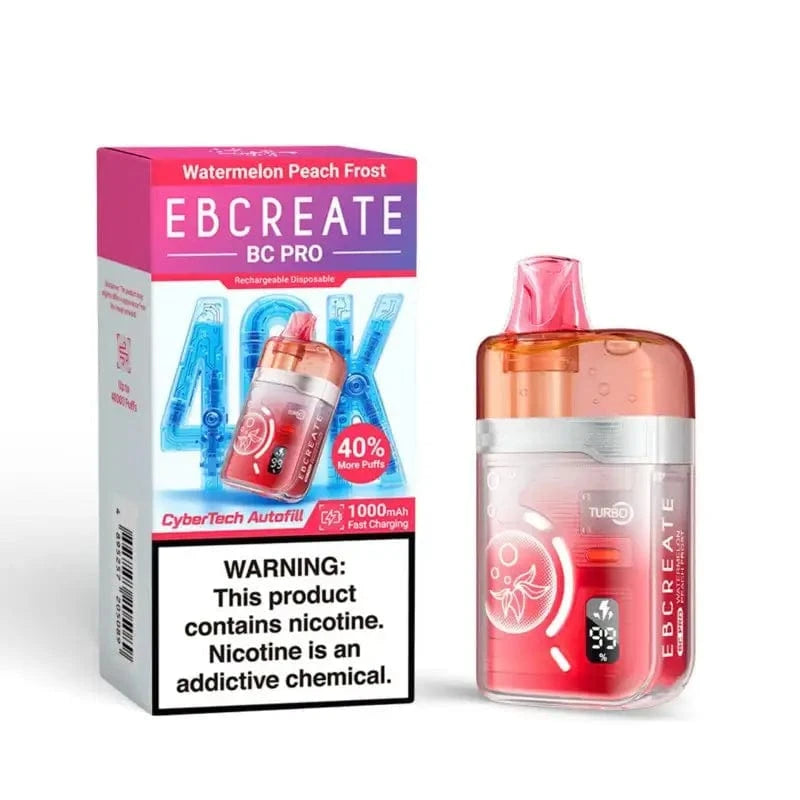 EBCREATE Disposable Vape Watermelon Peach Frost EBCREATE BC Pro 40K Disposable Vape (5%, 40000 Puffs)