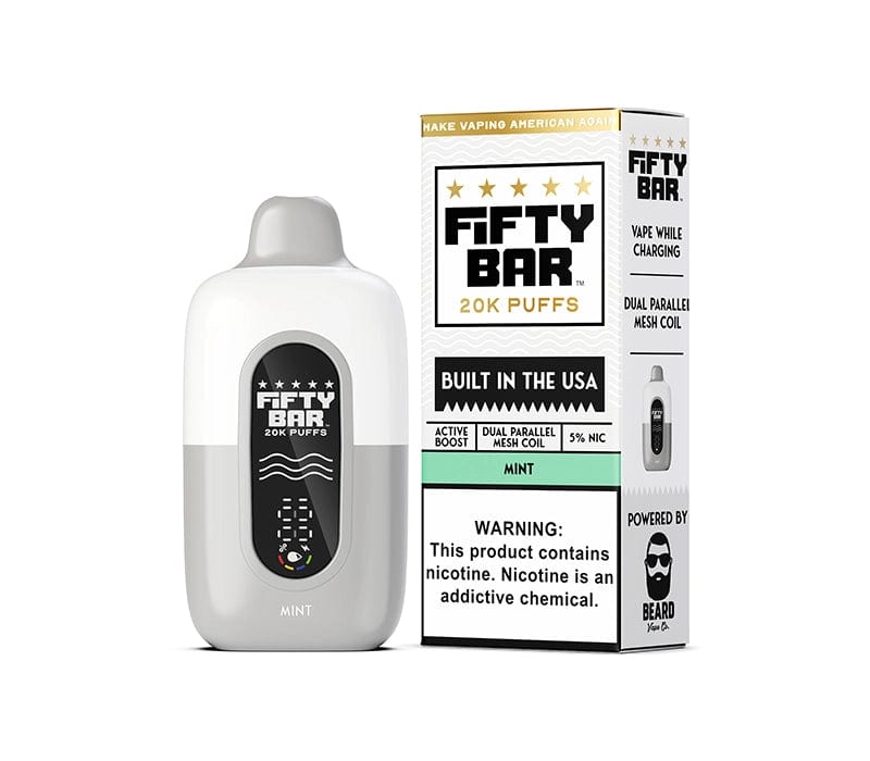 Fifty Bar Disposable Vape Mint Fifty Bar 20K Disposable Vape (5%, 20000 Puffs)