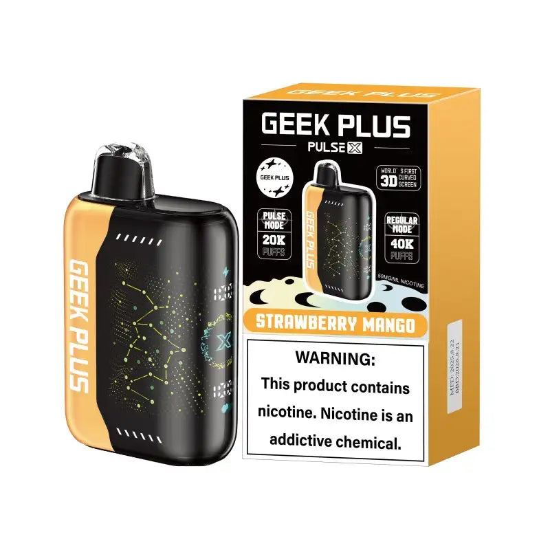 GEEK PLUS Disposable Vape Strawberry Mango GEEK PLUS 40K Disposable Vape (5%, 40000 Puffs)