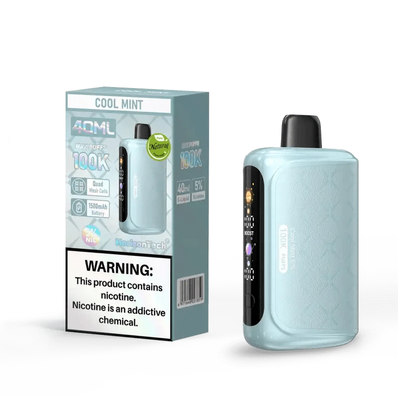 Horizon Disposable Vape Cool Mint Horizon 100K Disposable Vape (5%, 100000 Puffs)