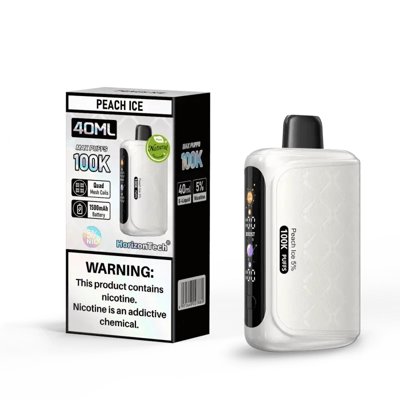Horizon Disposable Vape Peach Ice Horizon 100K Disposable Vape (5%, 100000 Puffs)