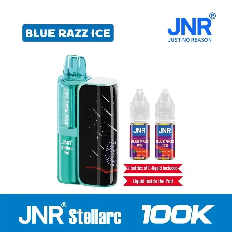 JNR Stellarc Disposable Vape Blue Razz Ice JNR Stellarc 100k Disposable Vape Kit(5%, 100000 Puffs)