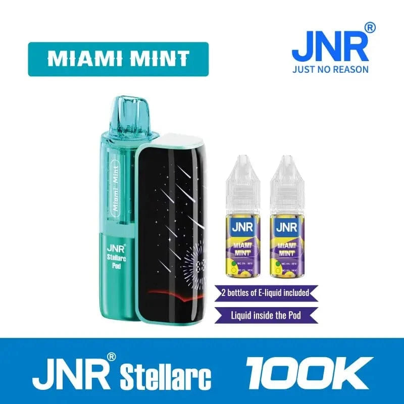 JNR Stellarc Disposable Vape Miami Mint JNR Stellarc 100k Disposable Vape Kit(5%, 100000 Puffs)