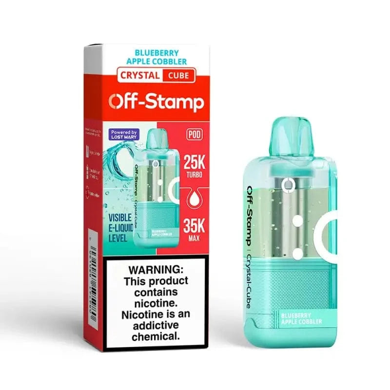 Lost Mary Disposable Vape Blueberry Apple Cobbler Off-Stamp X-CUBE Crystal 25K Disposable Kit (5%, 25000 Puffs)