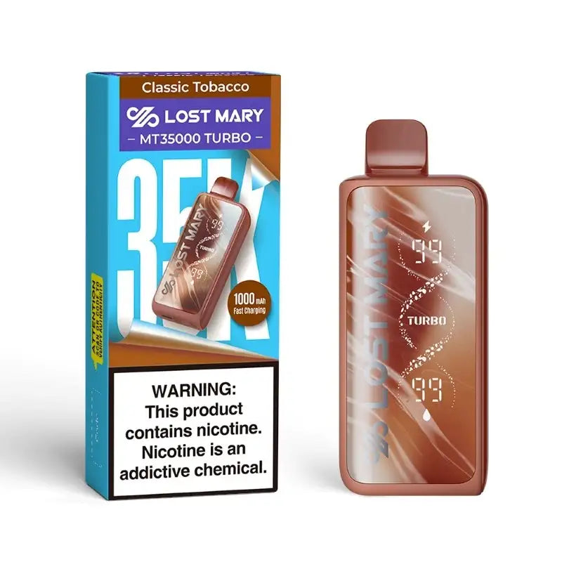 Lost Mary Disposable Vape Classic Tobacco Lost Mary MT35000 Turbo Disposable Vape (5%, 35000 Puffs)