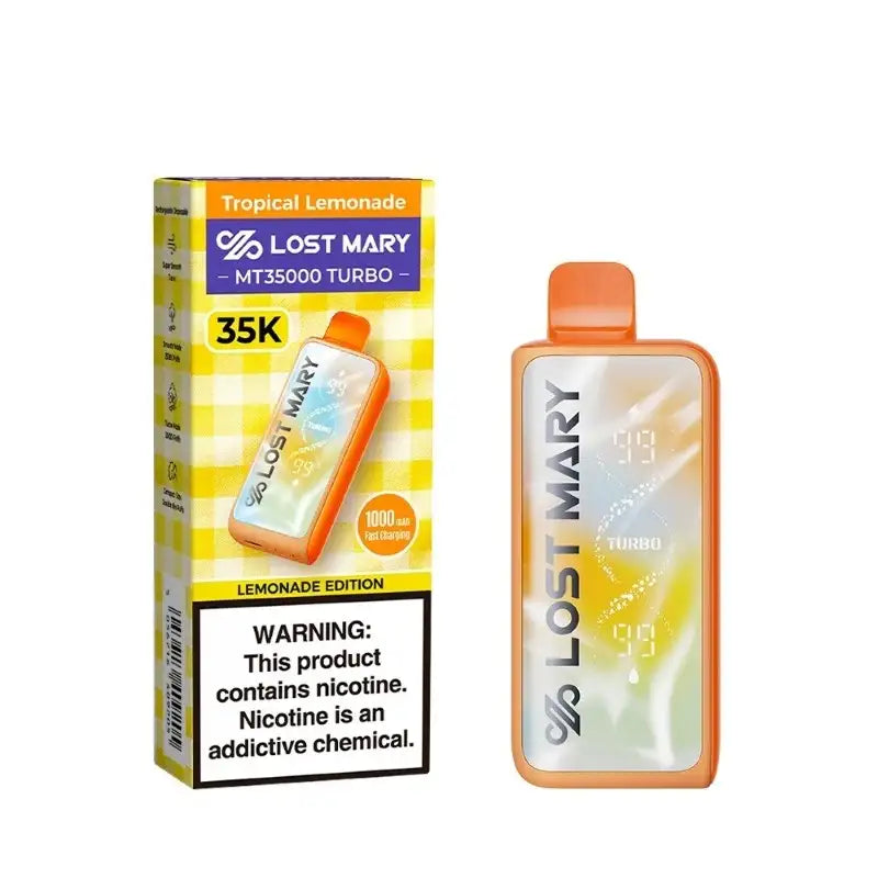 Lost Mary Disposable Vape Tropical Lemon Lost Mary MT35000 Turbo Disposable Vape (5%, 35000 Puffs)