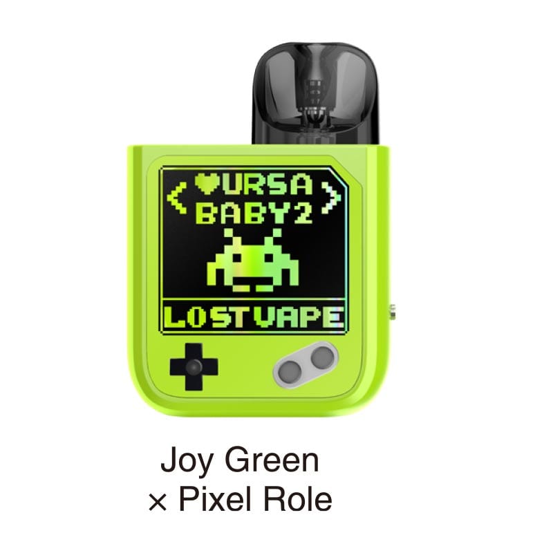 Lost Vape Pod System Joy Green x Pixel Role Lost Vape Ursa Baby 2 22W Pod Kit