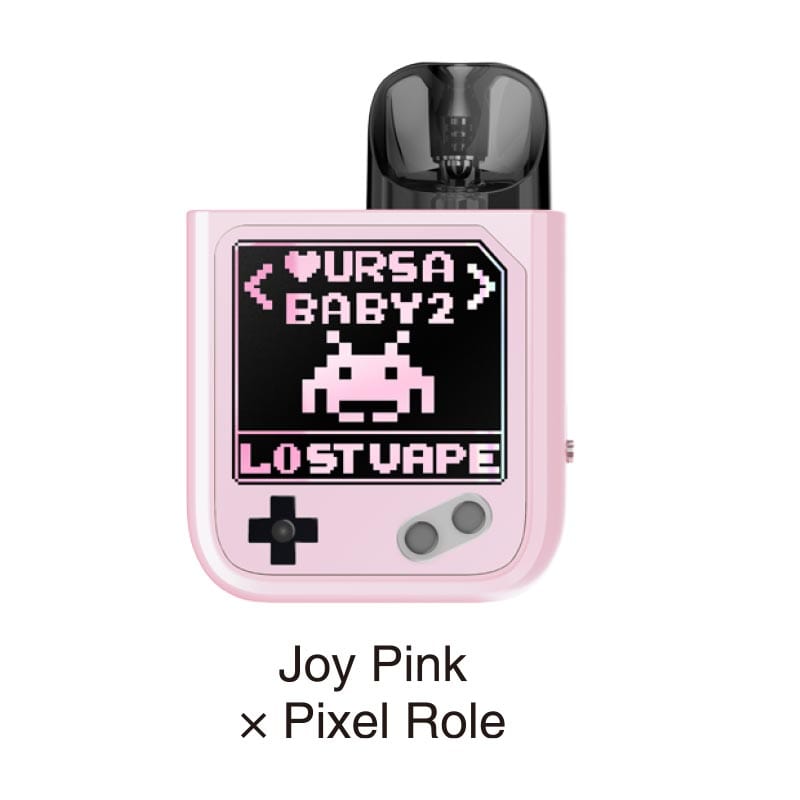 Lost Vape Pod System Joy Pink x Pixel Role Lost Vape Ursa Baby 2 22W Pod Kit