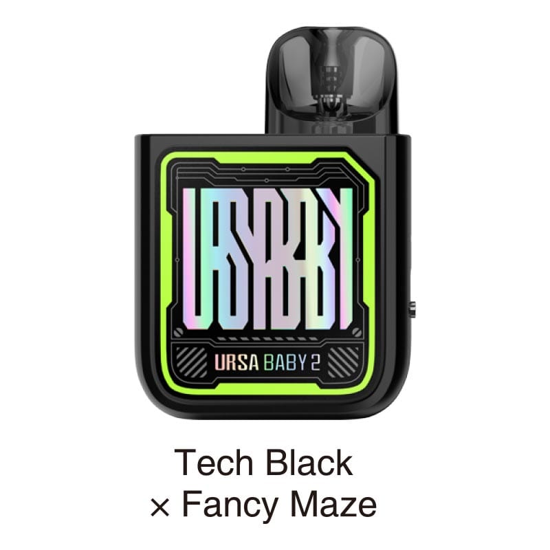 Lost Vape Pod System Tech Black x Fancy Maze Lost Vape Ursa Baby 2 22W Pod Kit