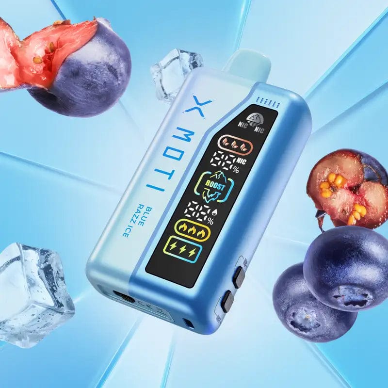 MOTI Vape Disposable Vape Blue Razz Ice MOTI NICFLEX 40K Nic-Control Disposable Vape (0-6%, 40000 Puffs)