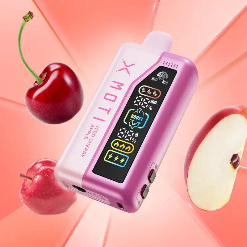 MOTI Vape Disposable Vape Iced Cherry Apple MOTI NICFLEX 40K Nic-Control Disposable Vape (0-6%, 40000 Puffs)