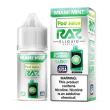 Pod Juice Juice 55MG Pod Juice x RAZ Miami Mint TFN Salt Vape Juice 30ml