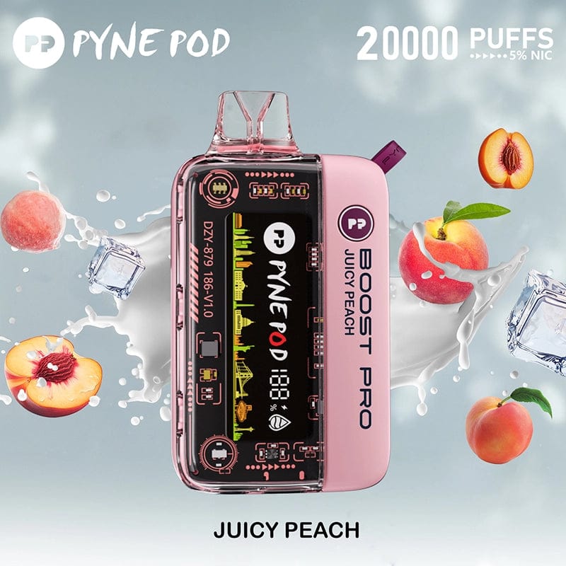 Pyne Pod Disposable Vape Juicy Peach Pyne Pod Boost Pro Disposable Vape (5%, 20000 Puffs)
