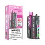 Pyne Pod Disposable Vape Strawberry B-Pop Pyne Pod Click 40K Disposable Vape Kit (5%, 40000 Puffs)