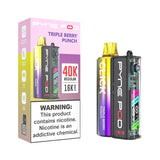 Pyne Pod Disposable Vape Triple Berry Punch. Pyne Pod Click 40K Disposable Vape Kit (5%, 40000 Puffs)