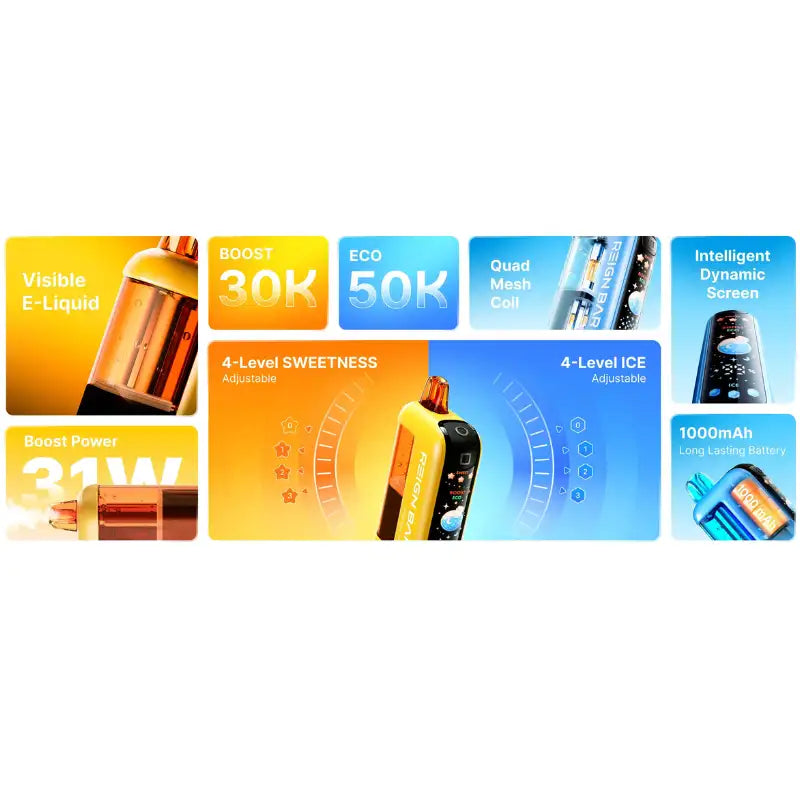 REIGN BAR Disposable Vape REIGN BAR Mana 50K Disposable Vape (5%, 50000 Puffs)