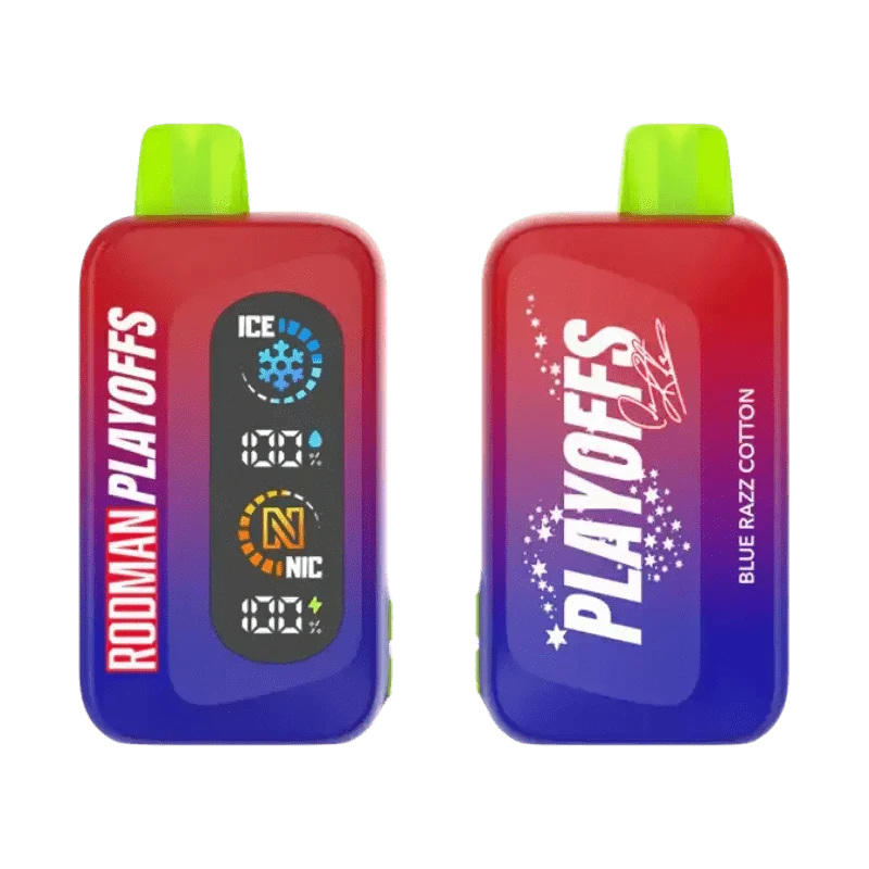 Rodman Disposable Vape Blue Razz Cotton Rodman Playoffs 50K Ice-Nic Control Disposable Vape (5%, 50000 Puffs)