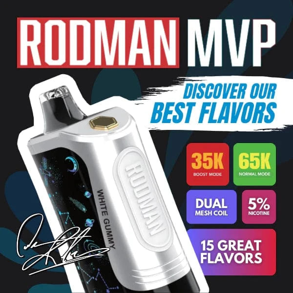 Rodman Disposable Vape Rodman MVP 65K Ice Control Disposable Vape (5%, 65000 Puffs)