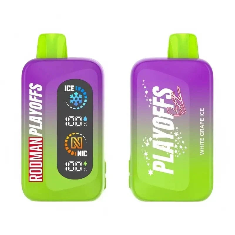 Rodman Disposable Vape White Grape Ice Rodman Playoffs 50K Ice-Nic Control Disposable Vape (5%, 50000 Puffs)