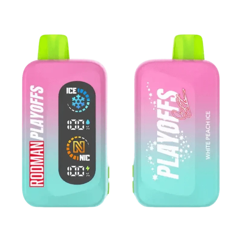 Rodman Disposable Vape White Peach Ice Rodman Playoffs 50K Ice-Nic Control Disposable Vape (5%, 50000 Puffs)