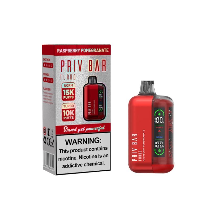 SMOK Disposable Vape Raspberry Pomegranate SMOK PRIV Bar Turbo Disposable Vape (5%, 15000 Puffs)