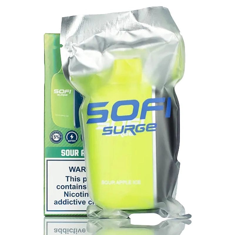 SOFI Surge 25000 Disposable Vape Sour Apple Ice Flavor