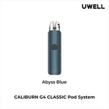 Uwell Pod System Abyss Blue Uwell Caliburn G4 Classic 35W Pod Kit