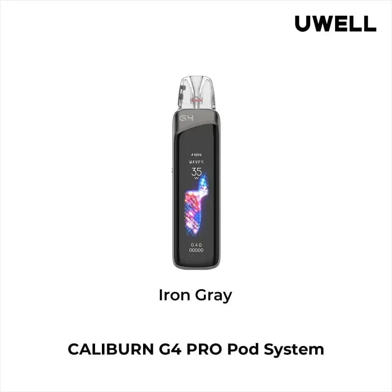 Uwell Pod System Iron Gray Uwell Caliburn G4 Pro 35W Pod Kit