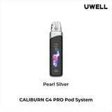 Uwell Pod System Pearl Silver Uwell Caliburn G4 Pro 35W Pod Kit