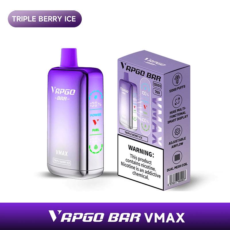 VAPGO BAR Disposable Vape VAPGO BAR Vmax Disposable Vape  (5%, 12000 Puffs)