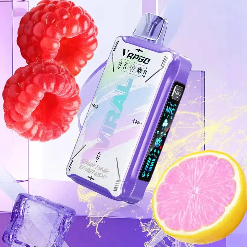 VAPGO Disposable Vape Sour Pink Lemonade Vapgo VIRAL 50K Ice Control Disposable Vape (5%, 50000 Puffs)