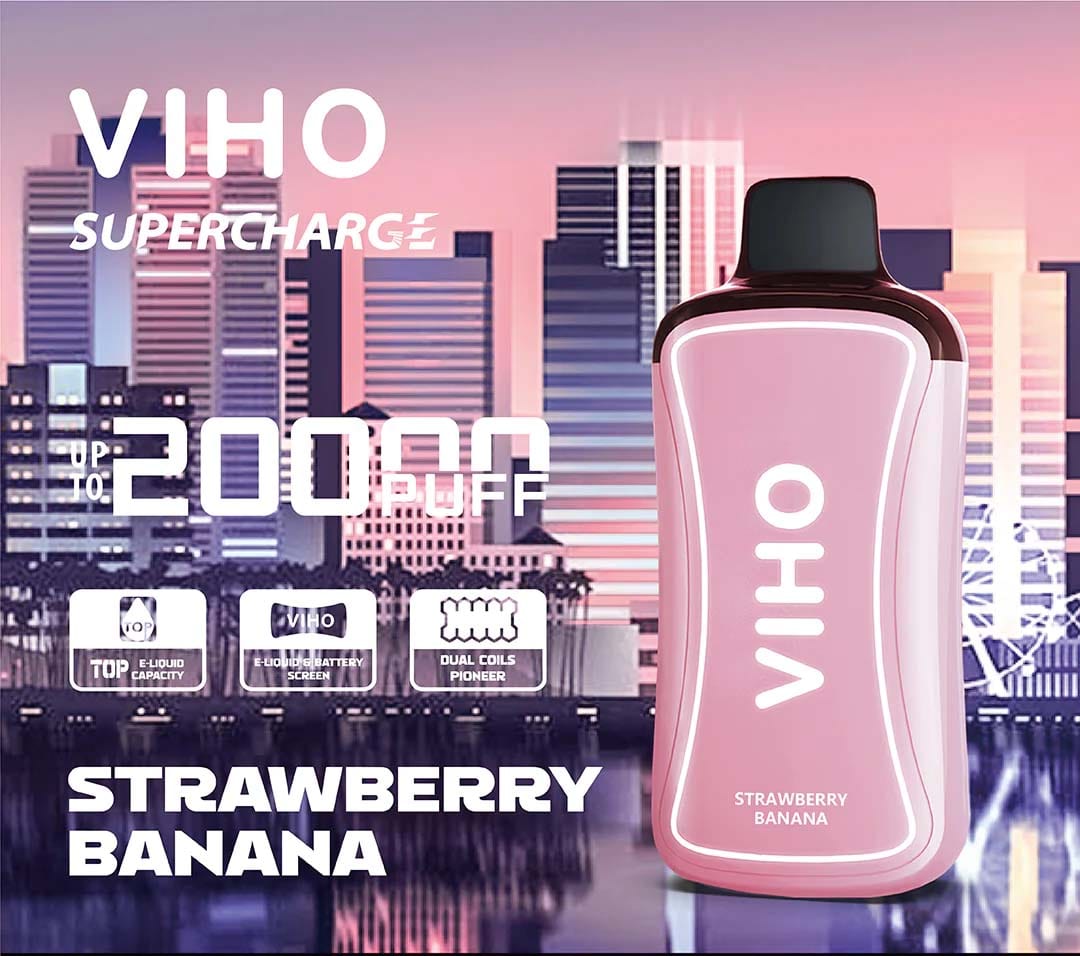 VIHO Disposable Vape Blueberry Ice VIHO Supercharge 20000 Disposable Vape (5%, 20000 Puffs)