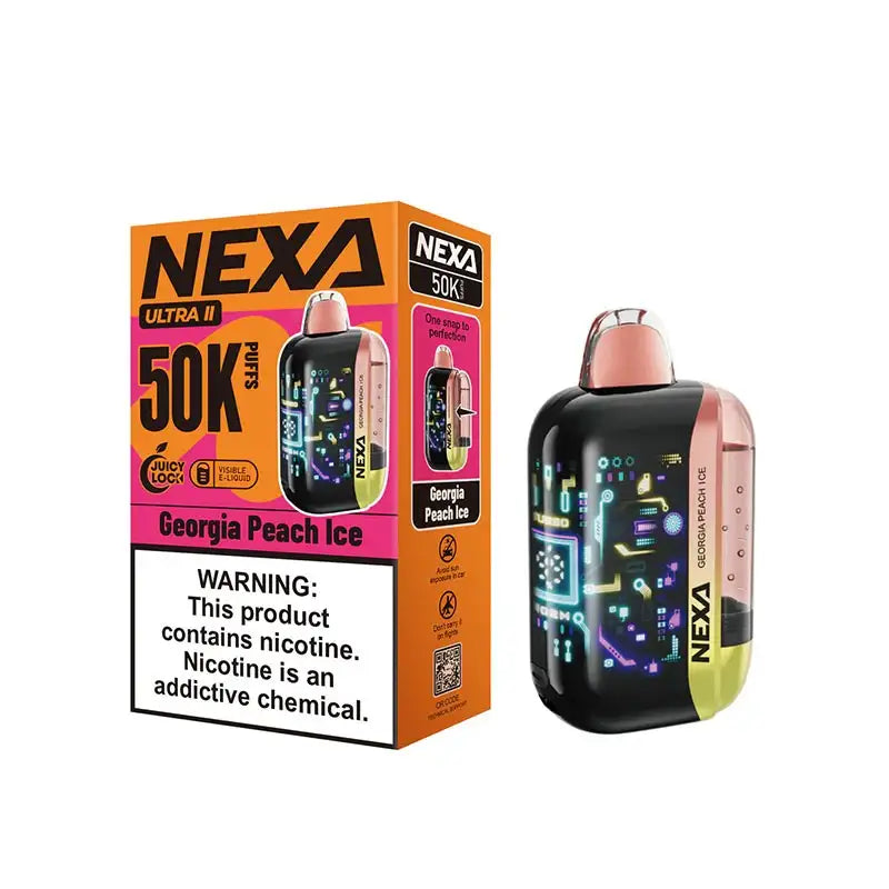 VOOPOO Disposable Vape Georgia Peach Ice VOOPOO NEXA Ultra II 50K Disposable Vape (5%, 50000 Puffs)