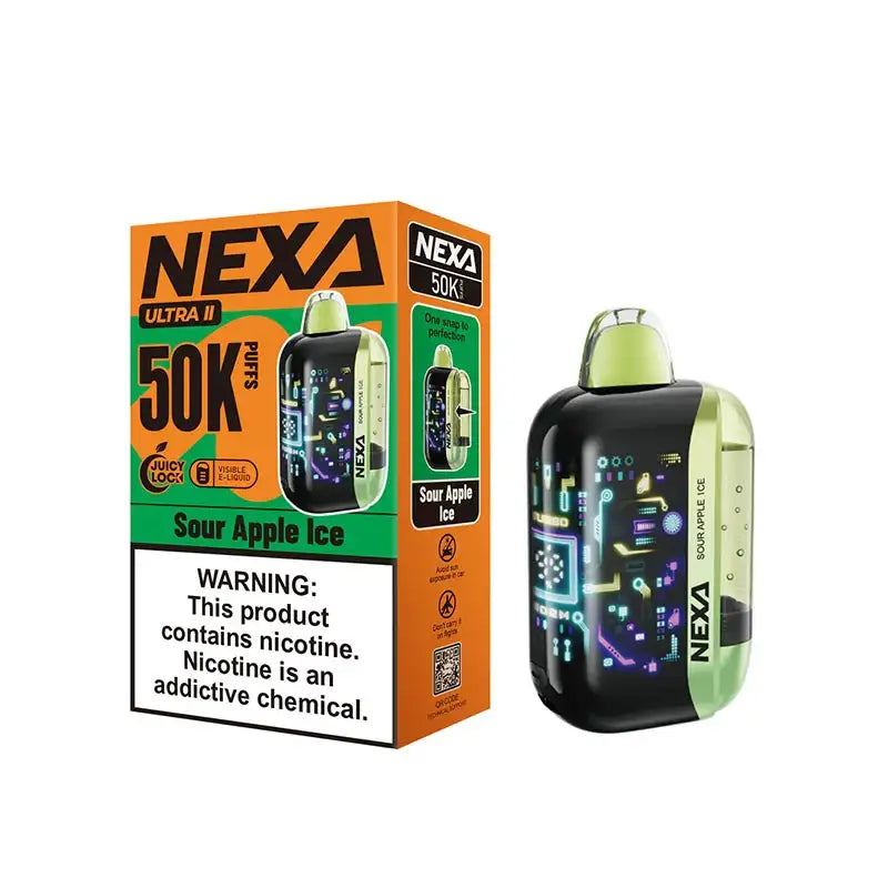 VOOPOO Disposable Vape Sour Apple Ice VOOPOO NEXA Ultra II 50K Disposable Vape (5%, 50000 Puffs)