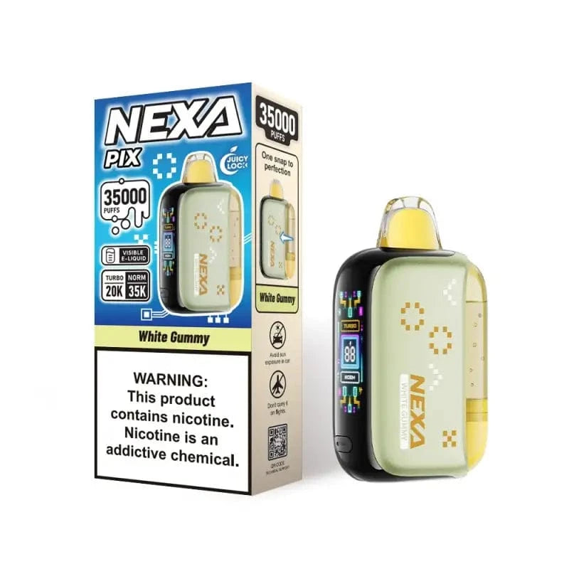 VOOPOO Disposable Vape White Gummy NEXA PIX 35K Disposable Vape (5%, 35000 Puffs)