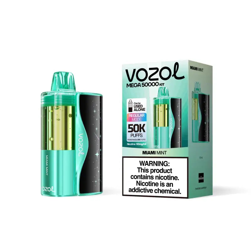 VOZOL Disposable Vape Miami Mint Vozol Mega 50K Disposable Kit (5%,50000 Puffs)