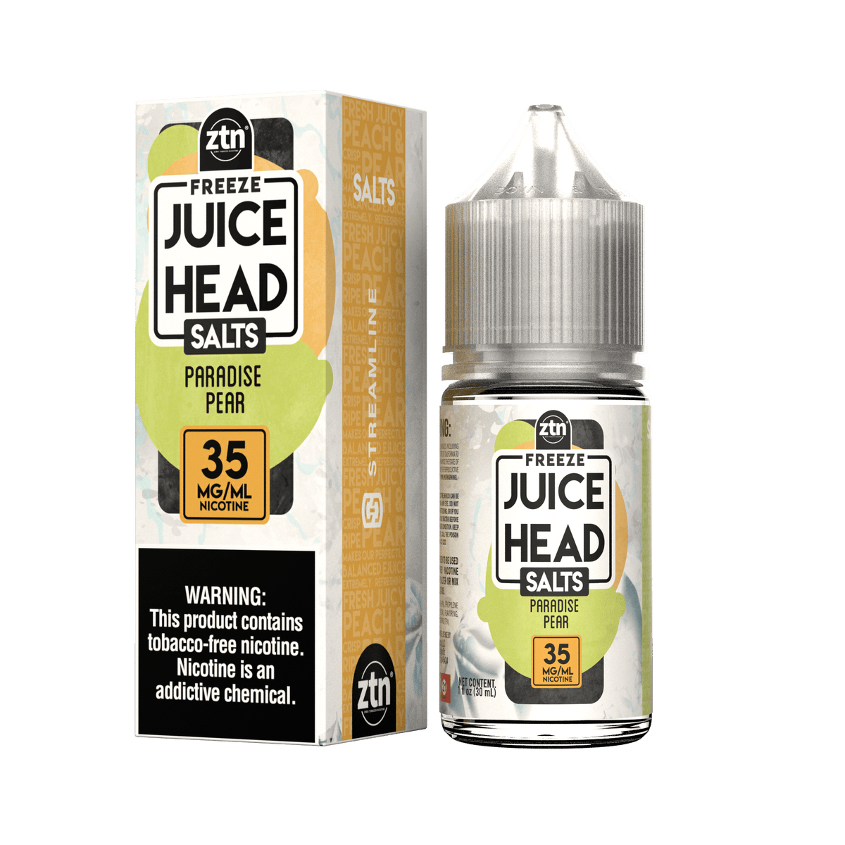 Juice Head Juice 35MG Paradise Pear Freeze 30ml ZTN Nic Salt Vape Juice - Juice Head