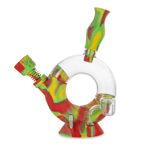 Ooze Alternatives Rasta Ooze Ozone Silicone Water Pipe and Nectar Collector