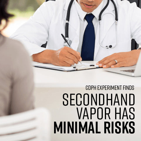 CDPH Study Finds Secondhand Vapor Has Negligible Risks
