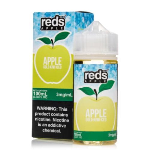 7 Daze Juice Reds Apple Gold Kiwi Iced 100ml Vape Juice