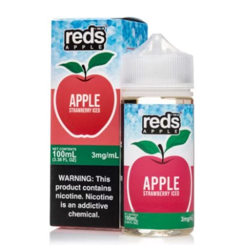 7 Daze Juice Reds Apple Strawberry Iced 100ml Vape Juice