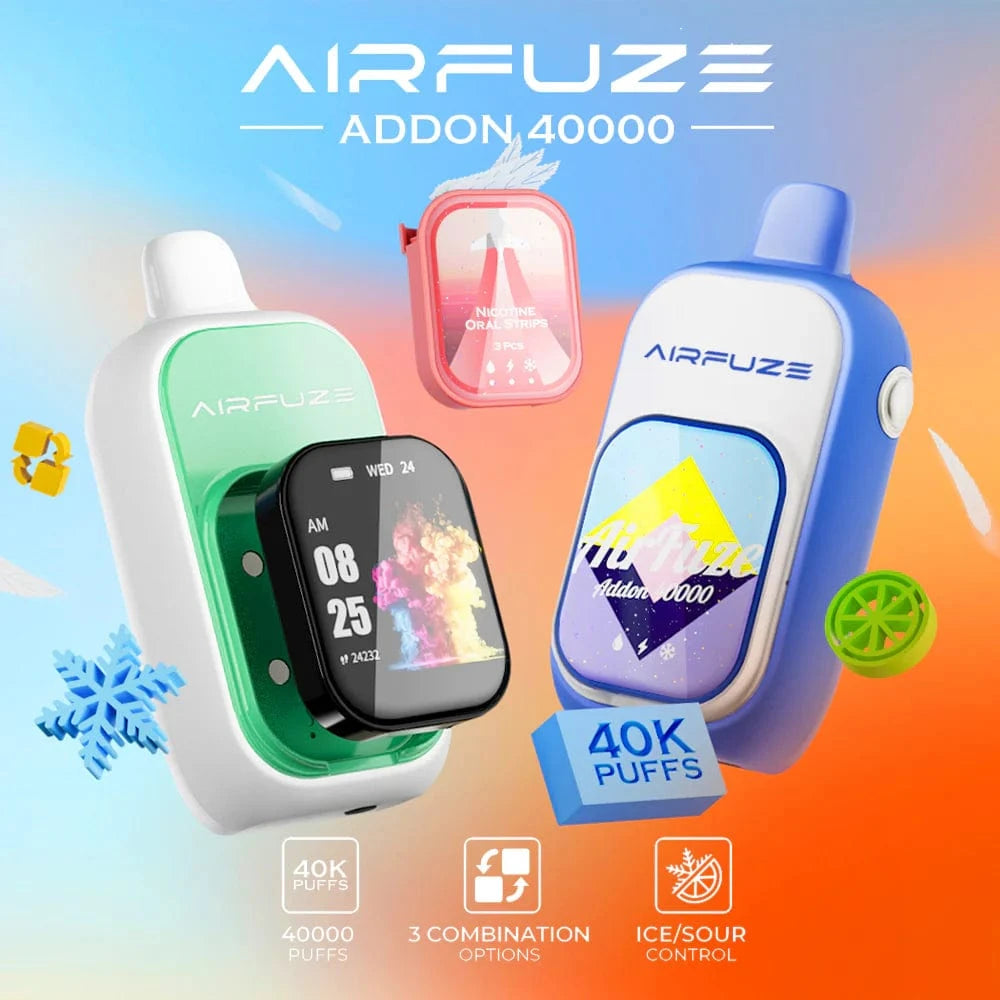 Airfuze Disposable Vape AIRFUZE Addon 40K Ice & Sour Control Disposable Vape (5%, 40000 Puffs)