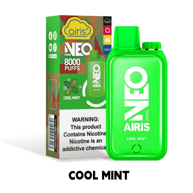 Airis Disposable Vape Cool Mint Airis Neo P8000 Disposable Vape (5%, 8000 Puffs)
